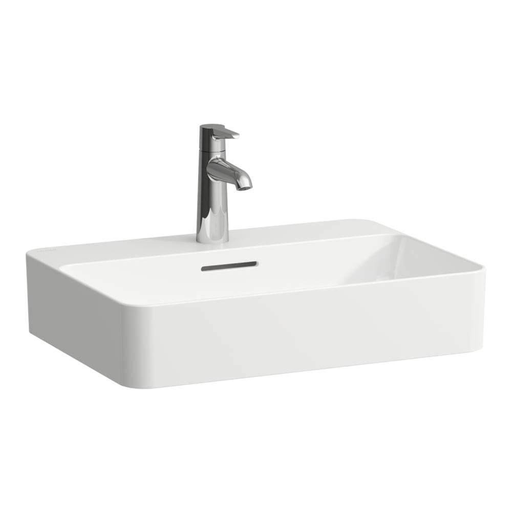 Laufen - Washbasin bowl with tap ledge, finished 4 sides - Matte White