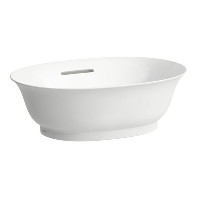 Laufen - Washbasin Oval With Overflow - Optional ceramic drain & cover - Matte White