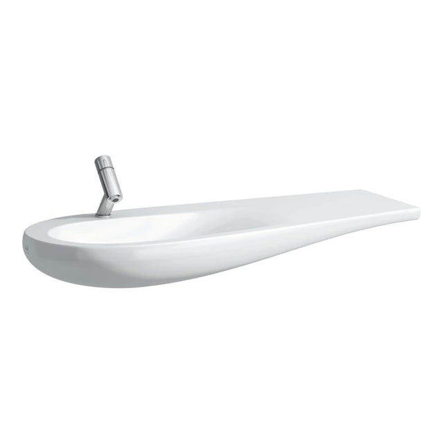 Laufen - Washbasin, Shelf Right, Incl. Ceramic Waste Cover, Wall Mounted - Matte White