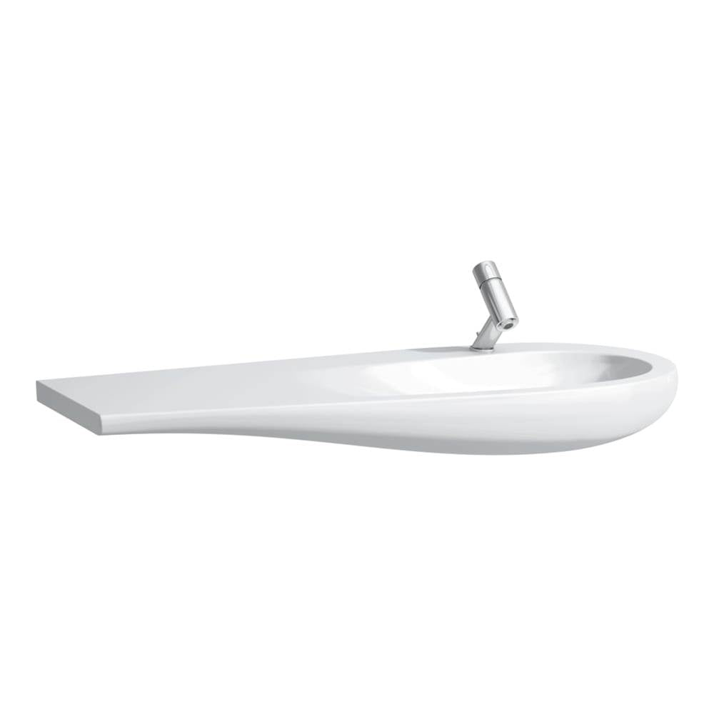 Laufen - Washbasin, Shelf Left, Incl. Ceramic Waste Cover, Wall Mounted - Matte White
