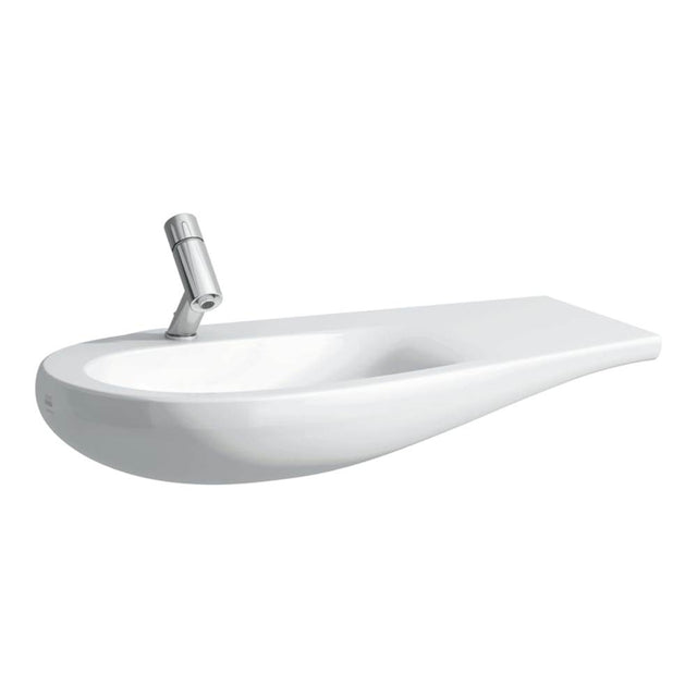 Laufen - Washbasin, Shelf Right, Incl. Ceramic Waste Cover, Wall Mounted - Matte Black