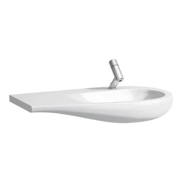 Laufen - Washbasin, Shelf Left, Incl. Ceramic Waste Cover, Wall Mounted - Matte White