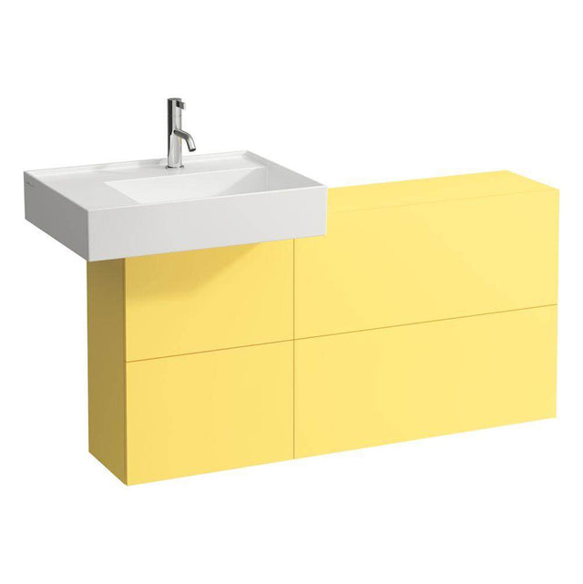 Laufen - Sideboard ONLY with 1 door and 2 flaps, basin left, matching washbasins 810334, 810335, 810338, 810339, 812332 (only tap bank left), 813332, 815331
