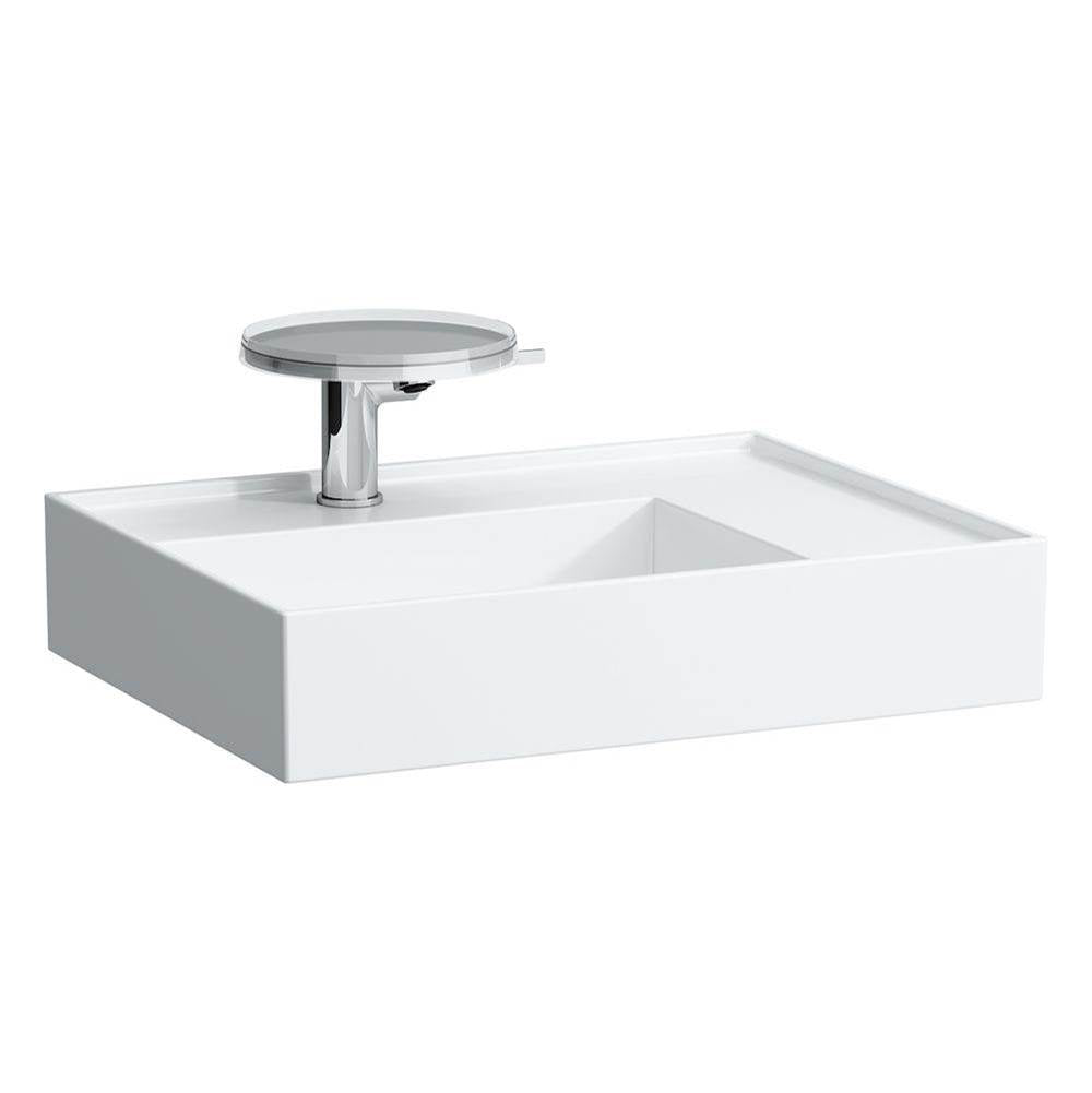 Laufen - Washbasin, shelf right, with concealed outlet, w/o overflow, wall mounted