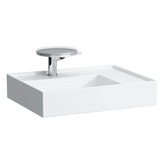 Laufen - Washbasin, shelf right, with concealed outlet, w/o overflow, wall mounted
