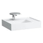 Laufen - Washbasin, shelf right, with concealed outlet, w/o overflow, wall mounted