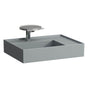 Laufen - Washbasin, shelf right, with concealed outlet, w/o overflow, wall mounted