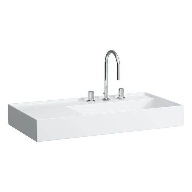 Laufen - Washbasin, shelf left, with concealed outlet, w/o overflow - Always Open Drain, wall mounted