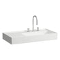 Laufen - Washbasin, shelf left, with concealed outlet, w/o overflow - Always Open Drain, wall mounted