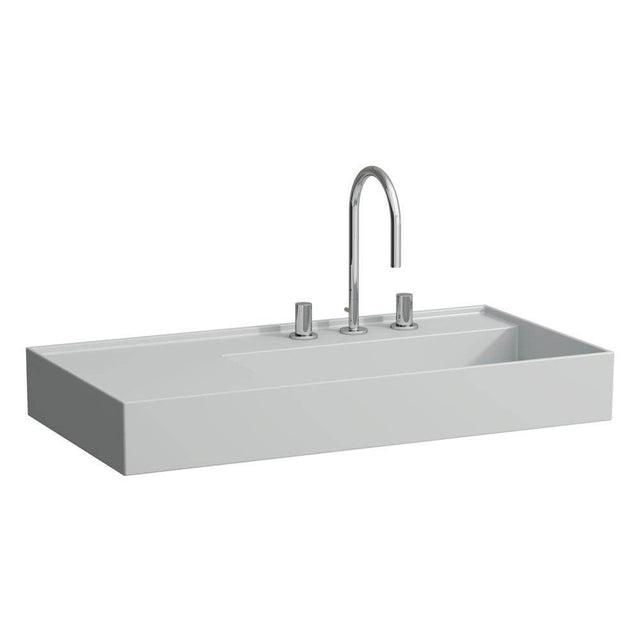 Laufen - Washbasin, shelf left, with concealed outlet, w/o overflow - Always Open Drain, wall mounted