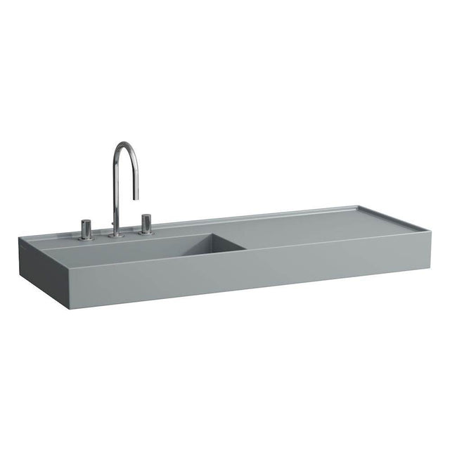 Laufen - Washbasin, shelf right, with concealed outlet, w/o overflow, wall mounted
