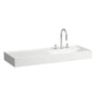 Laufen - Washbasin, shelf left, with concealed outlet, w/o overflow, wall mounted