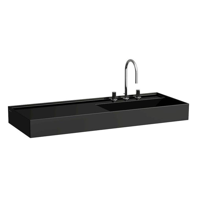 Laufen - Washbasin, shelf left, with concealed outlet, w/o overflow, wall mounted