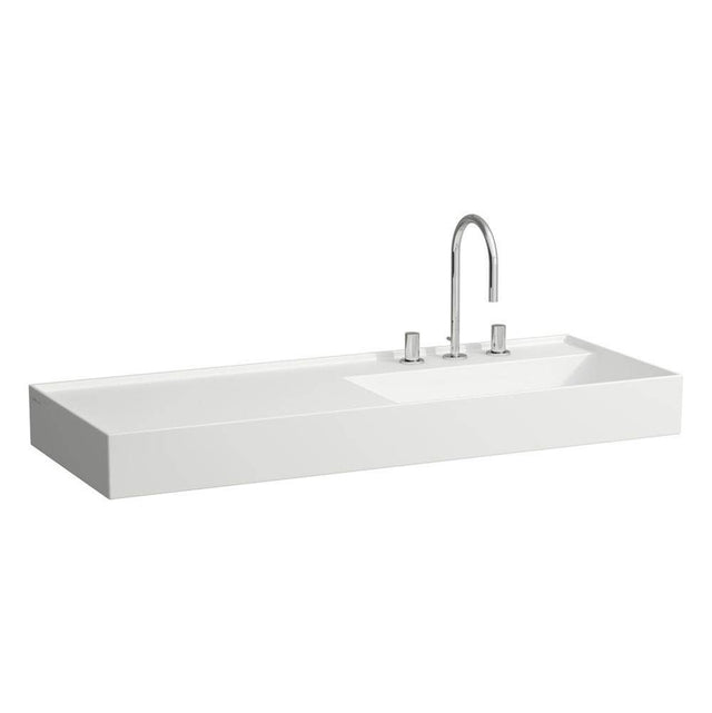 Laufen - Washbasin, shelf left, with concealed outlet, w/o overflow, wall mounted