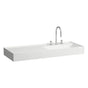 Laufen - Washbasin, shelf left, with concealed outlet, w/o overflow, wall mounted