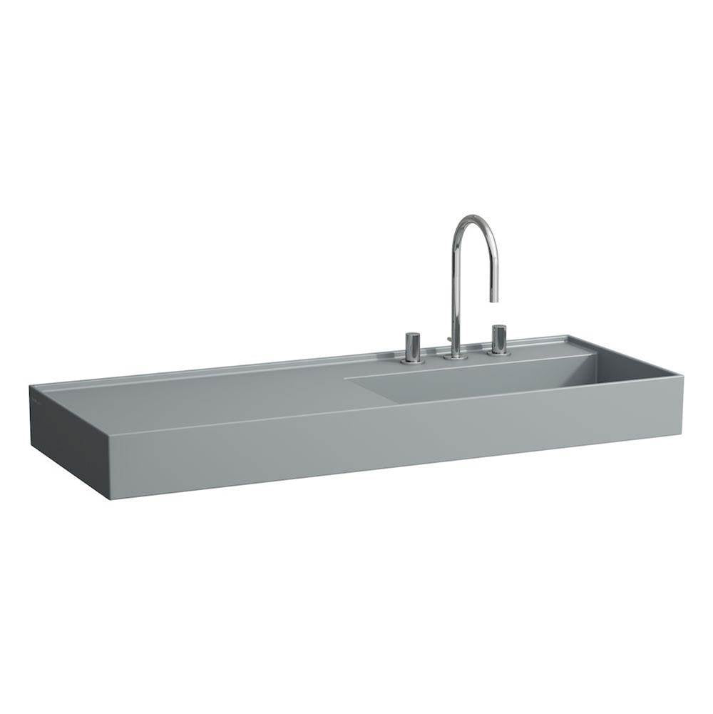 Laufen - Washbasin, shelf left, with concealed outlet, w/o overflow, wall mounted