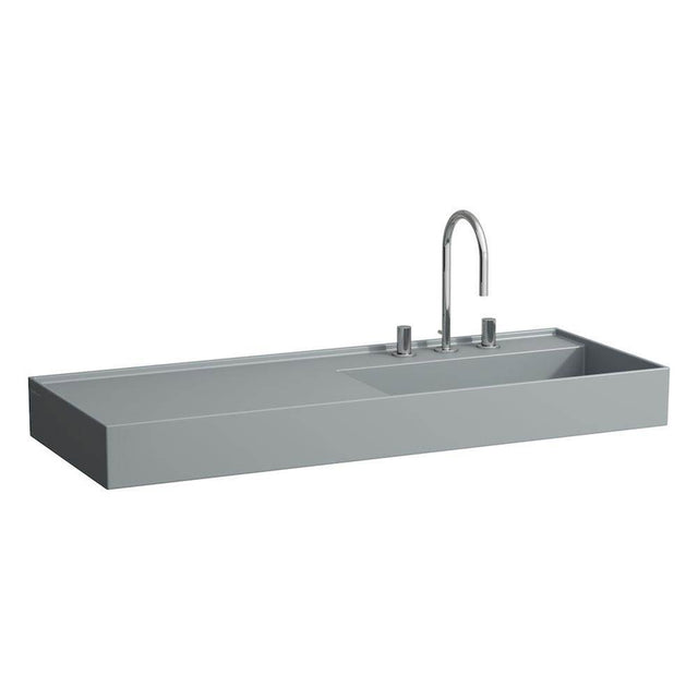 Laufen - Washbasin, shelf left, with concealed outlet, w/o overflow, wall mounted
