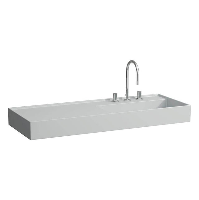 Laufen - Washbasin, shelf left, with concealed outlet, w/o overflow, wall mounted