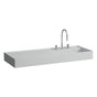 Laufen - Washbasin, shelf left, with concealed outlet, w/o overflow, wall mounted