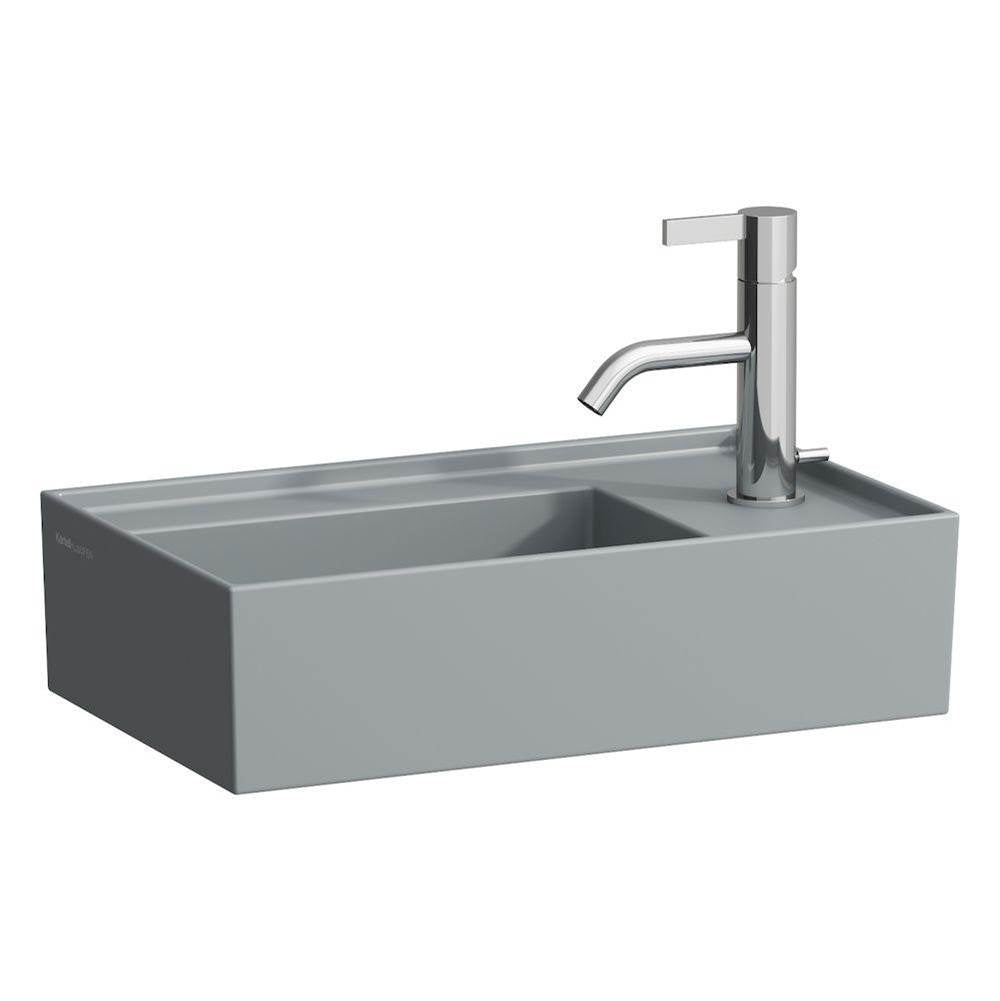 Laufen - Small washbasin, tap bank right, with concealed outlet, w/o overflow, wall mounted