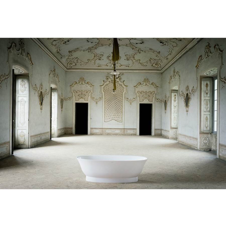 Freestanding Bathtub, made of solid surface material Sentec - Matte Satin finish