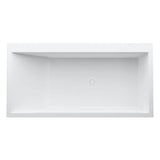 Laufen - Freestanding bathtub, made of Sentec solid surface, with tap bank on left-hand side, with slotted overflow/front overflow, with lifting system - White