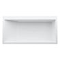 Laufen - Freestanding bathtub, made of Sentec solid surface, with tap bank on left-hand side, with slotted overflow/front overflow, with lifting system - White