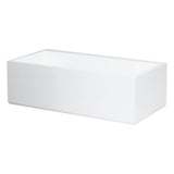 Laufen - Freestanding bathtub, made of Sentec solid surface, with slot overflow/front overflow and tap bank at foot end, with lifting system - White