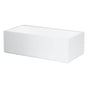 Laufen - Freestanding bathtub, made of Sentec solid surface, with slot overflow/front overflow and tap bank at foot end, with lifting system - White