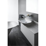 Freestanding bathtub, made of Sentec solid surface, with integrated head rest, Matte Satin Finish