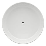 Freestanding bathtub, made of Sentec solid surface, with integrated overflow/front overflow and feet, Matte Satin Finish