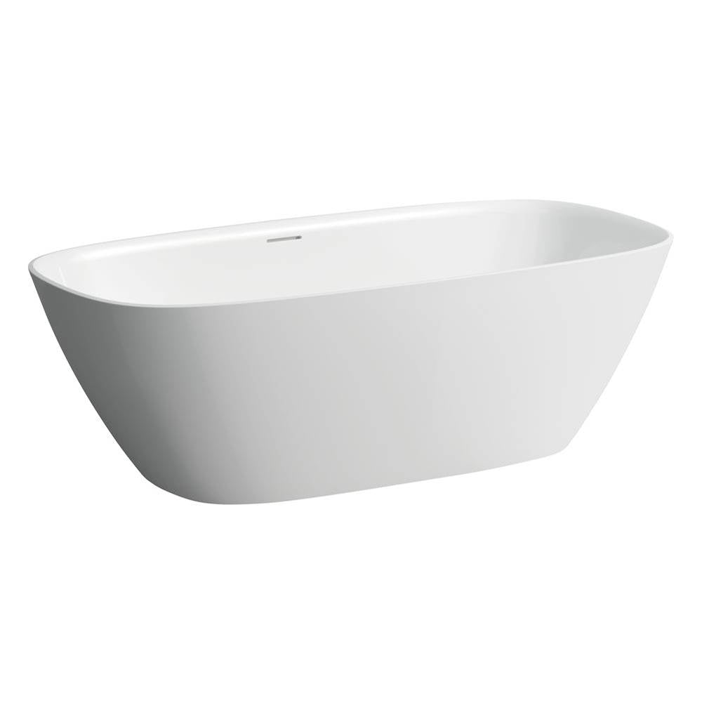 Laufen - Freestanding bathtub, made of Sentec solid surface, Matte Satin finish - Glossy White