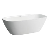 Laufen - Freestanding bathtub, made of Sentec solid surface, Matte Satin finish - Glossy White