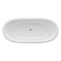 Laufen - Bathtub, built-in bath, with centered outlet, with frame, made of Sentec solid surface, Matte Satin finish - Glossy White