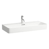Single lever basin mixer ''disc'' projection 4-3/8'', without pop-up waste, including storage tray ''disc'', transparent crystal