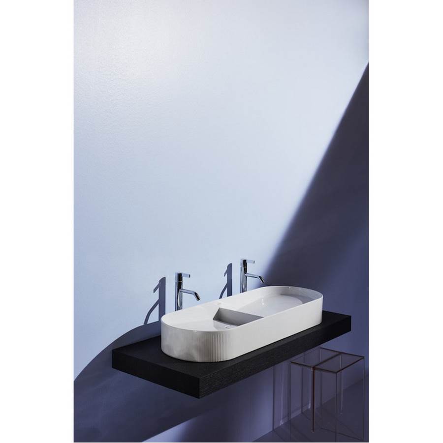 Double Washbasin Bowl with texture, Counter Mounted