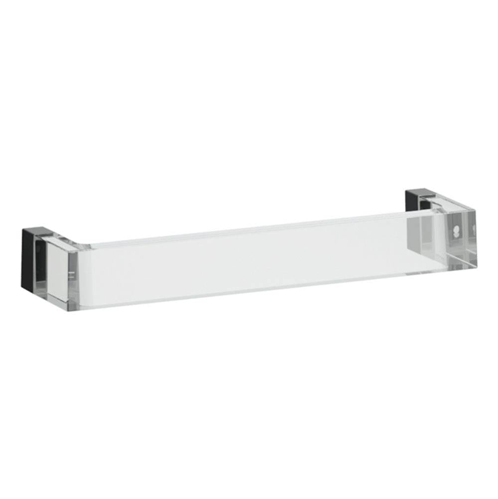 Laufen - Towel holder ''Rail'', 11-13/16'', plastic - Transparent Crystal
