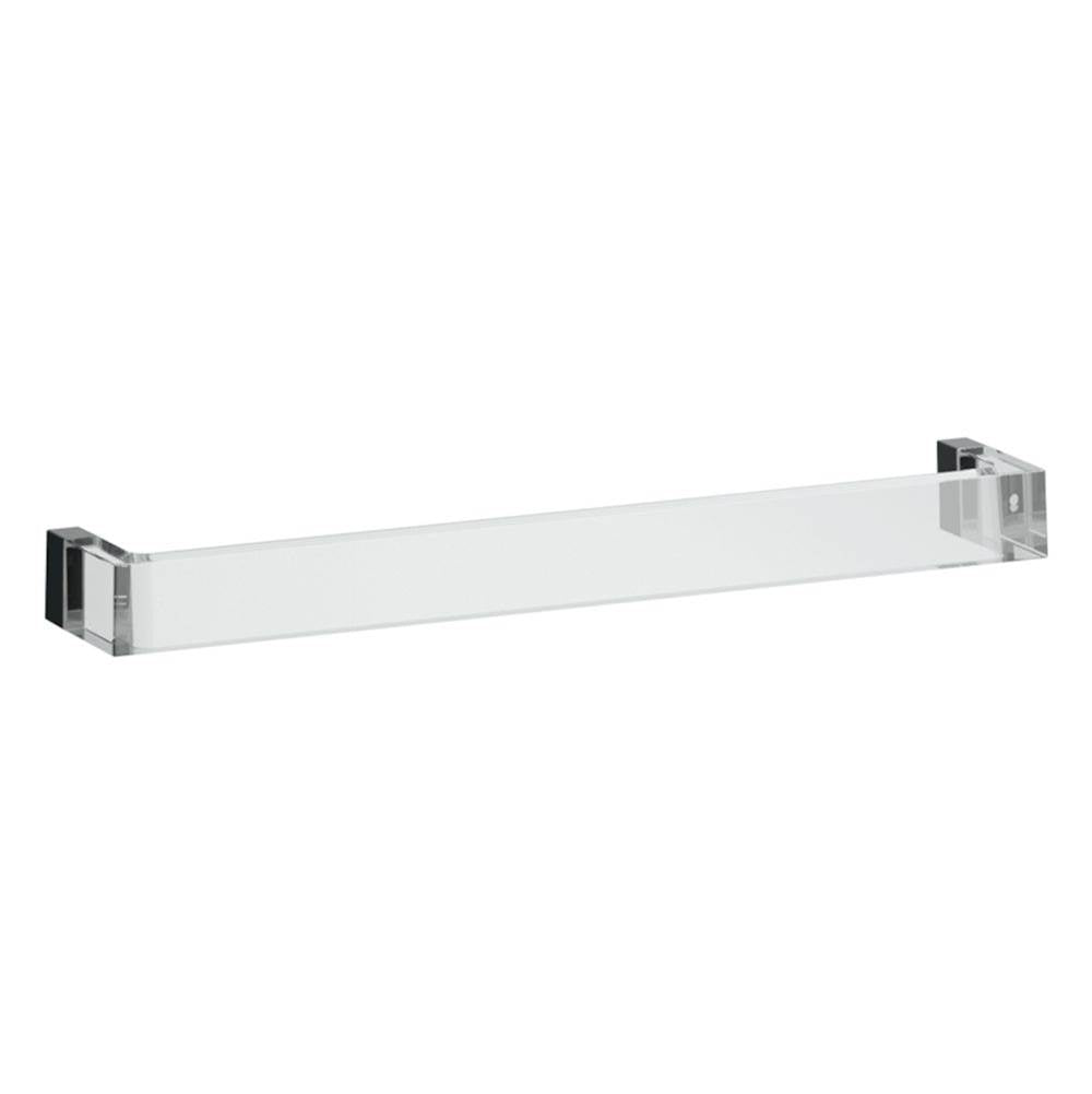 Laufen - Towel holder ''Rail'', 17-11/16'', plastic - Transparent Crystal