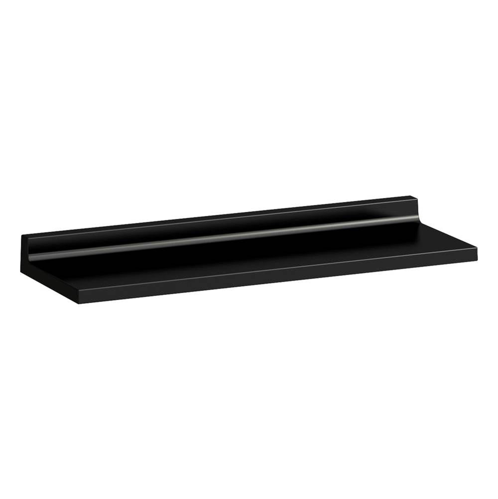 Laufen - Shelf, ''Shellfish'', wall-mounted, plastic - Opaque Black