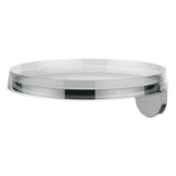 Wall tray, including bowl ''disc'', transparent crystal