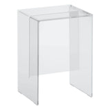 Laufen - Stool ''Max Beam'', plastic - Transparent Crystal