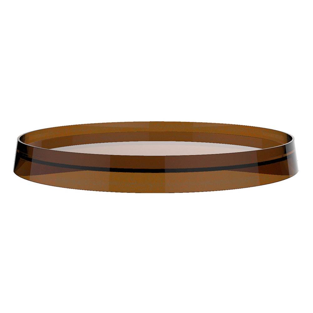 Laufen - Bowl ''disc'', for wall tray, toilet paper holder and faucets ''disc'' with 10-13/16'', plastic - Amber