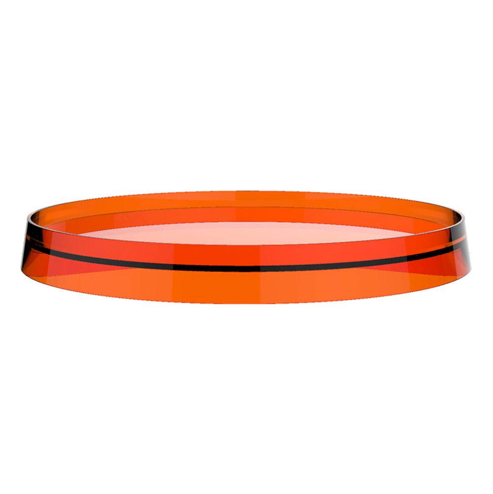 Laufen - Bowl ''disc'', for wall tray, toilet paper holder and faucets ''disc'' with 7-1/4'', plastic - Tangerine Orange