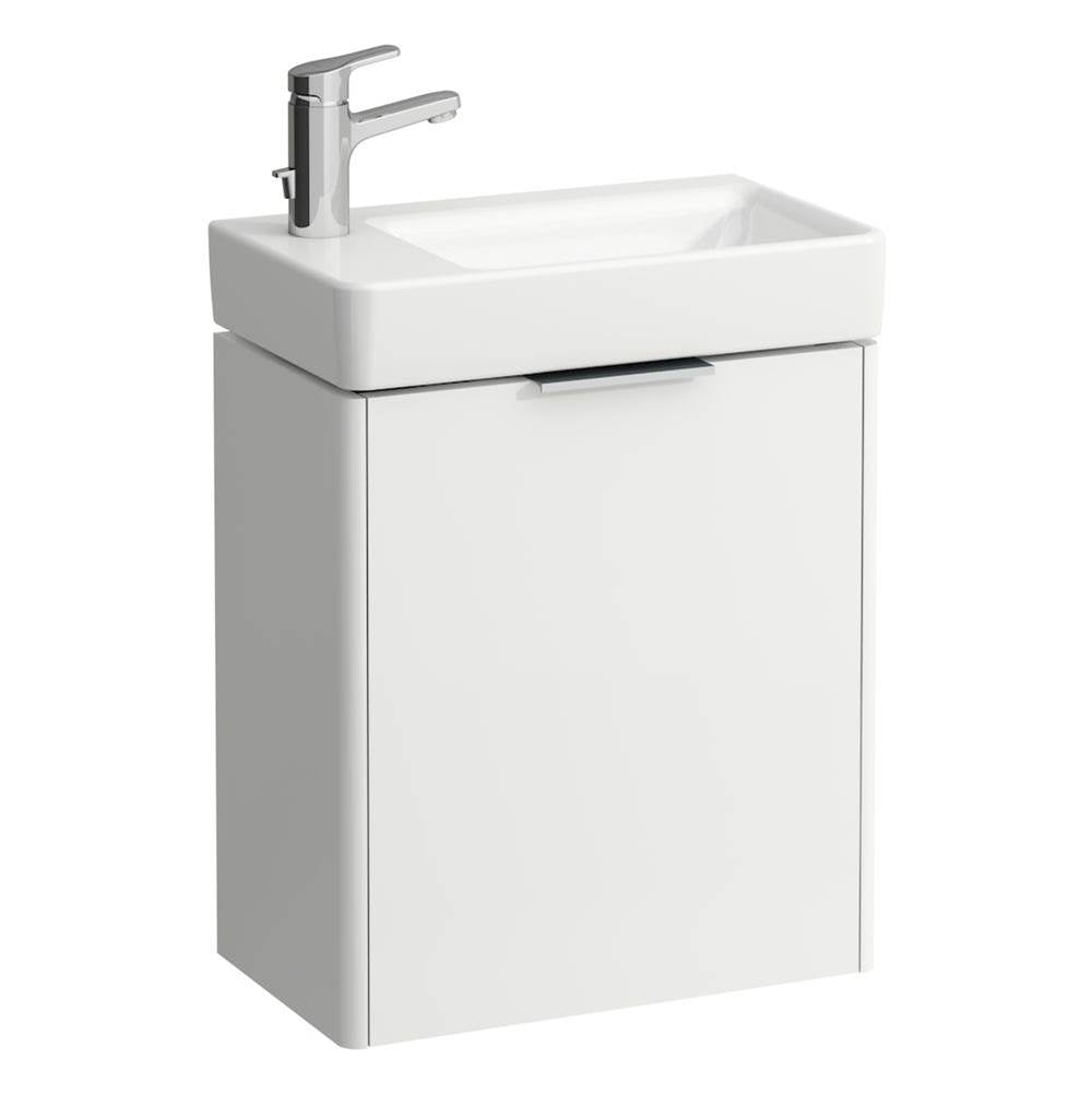 Laufen - Vanity Only, 1 door, door hinge left, matching small washbasin 815955 - White Matte