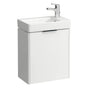 Laufen - Vanity Only, 1 door, door hinge right, matching small washbasin 815954 - White Matte