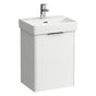 Laufen - Vanity Only, 1 door, door hinge left, incl. drawer organizer, matching small washbasin 815961 - White Matte