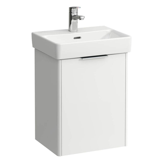 Laufen - Vanity Only, 1 door, door hinge right, incl. drawer organizer, matching small washbasin 815961 - White Matte