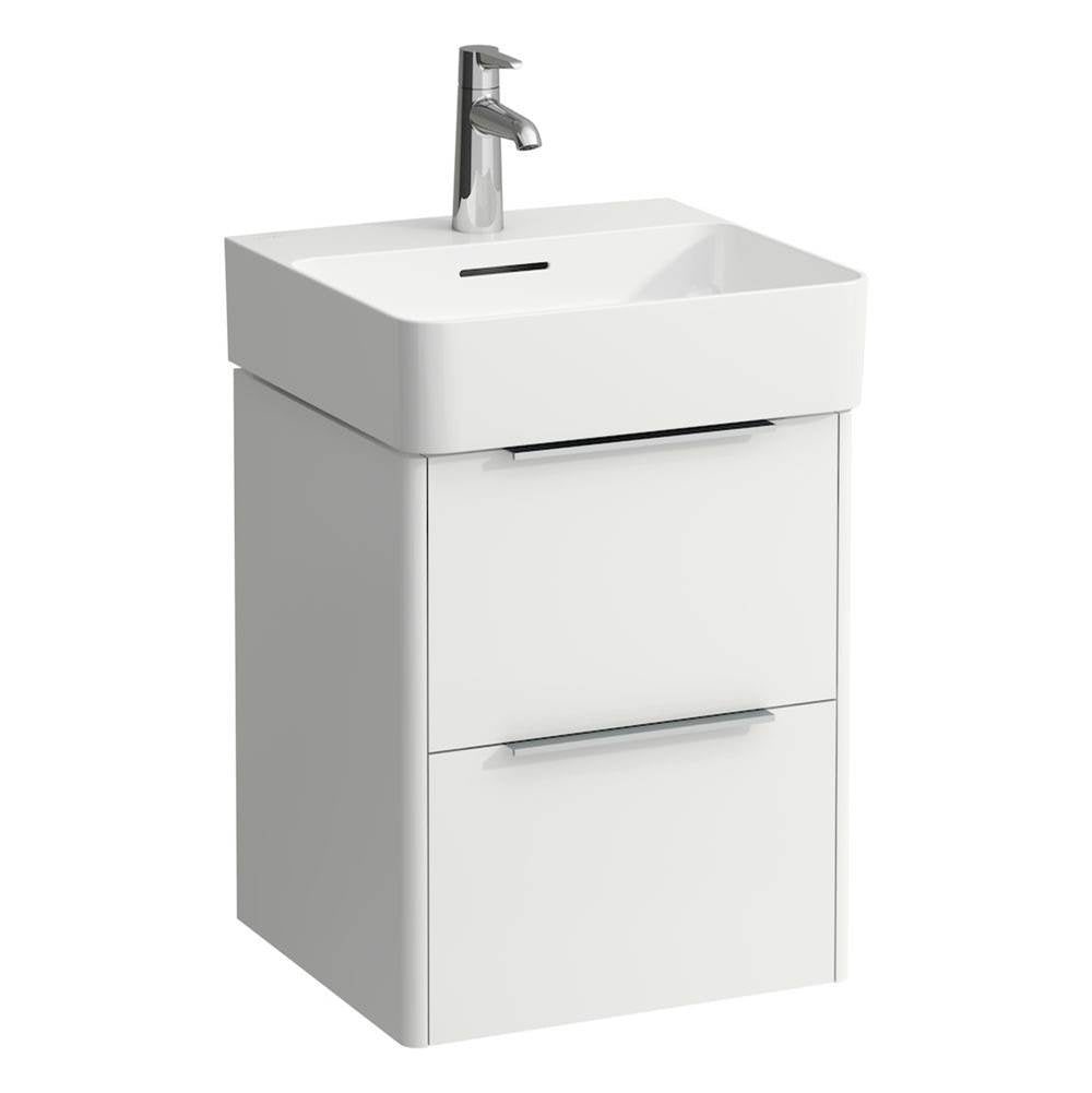 Laufen - Vanity Only, with 2 drawers, incl. drawer organizer, matching small washbasin 815281 - White Matte