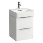 Laufen - Vanity Only, with 2 drawers, incl. drawer organizer, matching small washbasin 815281 - White Matte