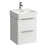 Laufen - Vanity Only, with 2 drawers, incl. drawer organizer, matching small washbasin 815281 - White Glossy